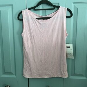 Vtg ZOE Women's Pink Tank Top Small Layering Basic 90s